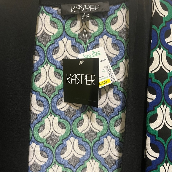 Kasper Multicolor Patterned Jacket - Picture 3 of 3